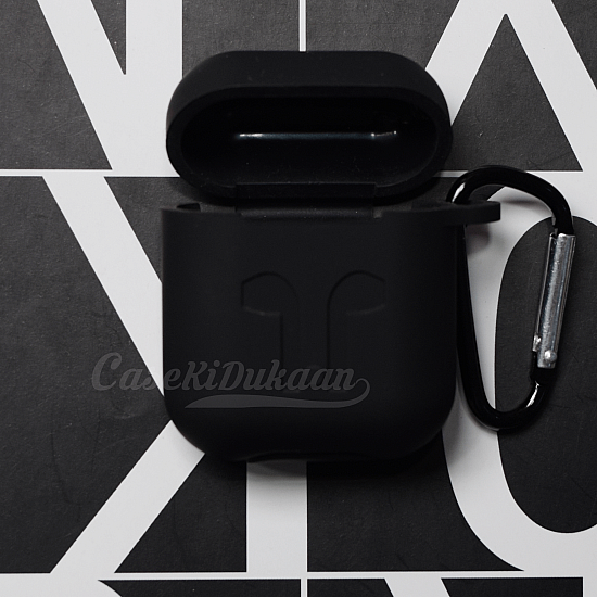 Soft Silicon Protective Carrying Case / Cover For Apple Airpods Pro / Pro2  Headsets -  Black 