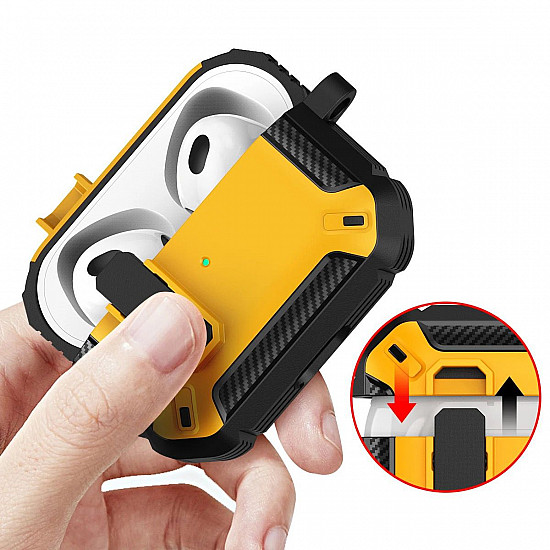 Rugged Armor Shockproof Case For AirPods 1/2 - Yellow