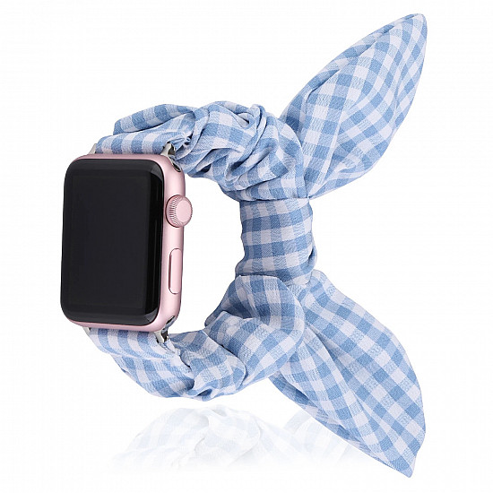 iWatch Strap For Girls Scrunchies Band Compatible With Apple Watch Series SE/7/6/5/4/3/2/1 Size (38/40/41mm) Design 139