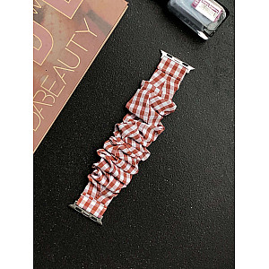iWatch Strap For Girls Scrunchies Band Compatible With Apple Watch Series Ultra/8/SE/7/6/5/4/3/2/1  Design 138