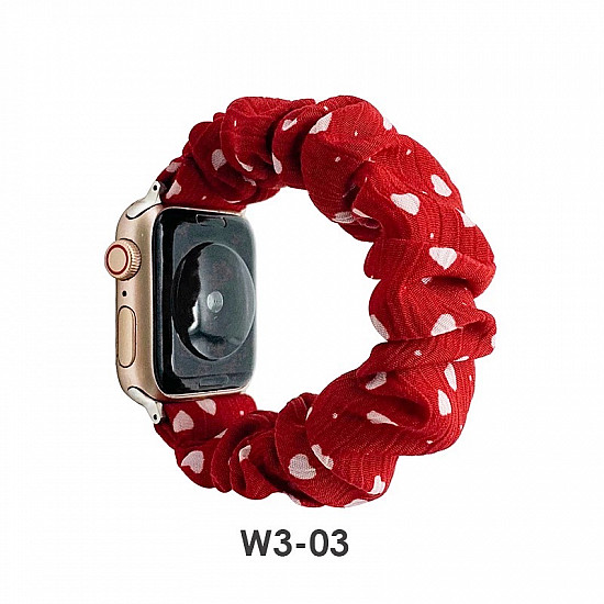 iWatch Strap For Girls Scrunchies Band Compatible With Apple Watch Series Ultra/8/SE/7/6/5/4/3/2/1 Design 106
