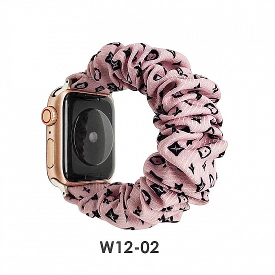 iWatch Strap For Girls Scrunchies Band Compatible With Apple Watch Series Ultra/8/SE/7/6/5/4/3/2/1 Design 113