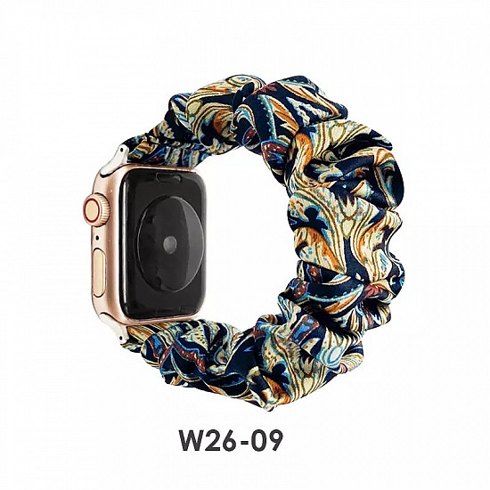iWatch Strap For Girls Scrunchies Band Compatible With Apple Watch Series Ultra/8/SE/7/6/5/4/3/2/1  Design 114