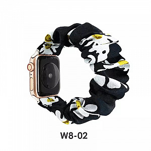 iWatch Strap For Girls Scrunchies Band Compatible With Apple Watch Series SE/7/6/5/4/3/2/1 Design 142