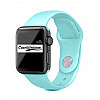 Aqua Green iWatch Silicone Strap Compatible with Watch Series Ultra/8/Se/7/6/5/4/3/2/1 Size: 42mm/44mm/45mm/49mm