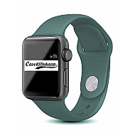 Midnight Green iWatch Silicone Strap Compatible with Watch Series Se/7/6/5/4/3/2/1