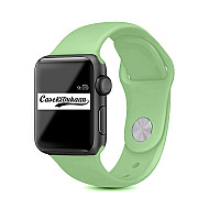 Mint Green iWatch Silicone Strap Compatible with Watch Series Ultra/8/Se/7/6/5/4/3/2/1 Size: 42mm/44mm/45mm/49mm