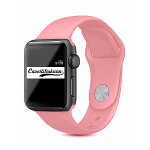Rose Mist iWatch Silicone Strap Compatible with Watch Series Se/7/6/5/4/3/2/1 Size: 42mm/44mm/45mm/49mm
