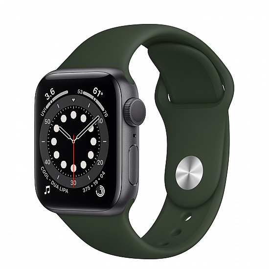Forest Green Silicone Strap Compatible with Watch Series Ultra/8/Se/7/6/5/4/3/2/1 Size: 42mm/44mm/45mm/49mm