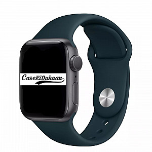 Russian Blue iWatch Silicone Strap Compatible with Watch Series Ultra/8/Se/7/6/5/4/3/2/1 Size: 38mm/40mm/41mm