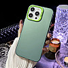 Frosted Solid Colour Shockproof Case for iPhone 14 - Green