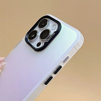 Frosted Solid Colour Shockproof Case for iPhone 12 / 12 Pro - White 