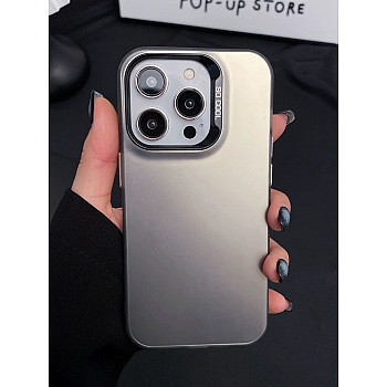 Frosted Solid Colour Shockproof Case for iPhone 12 / 12 Pro - Grey