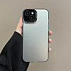 Frosted Solid Colour Shockproof Case for iPhone 14 Pro Max - Grey
