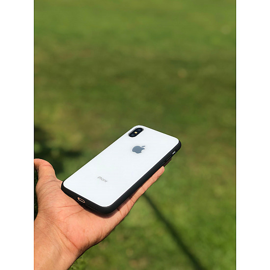 Moon White Mirror Finish Semi Soft Case For OnePlus 5T