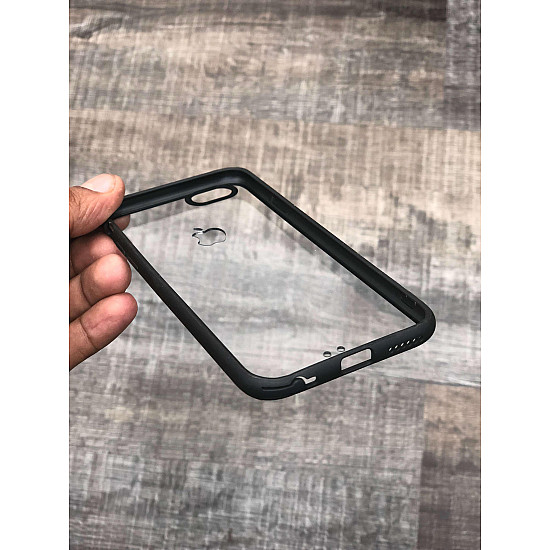 Transparent Black Bumper Case For iPhone 6 / 6s