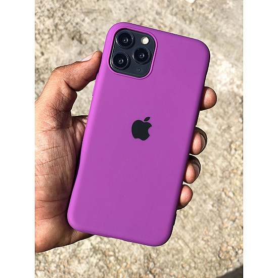 Purple Rubber Soft Case For iPhone