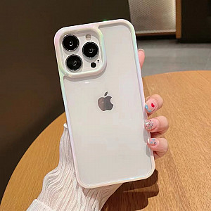 White Pearl Transparent Shockproof Case For iPhone 14 Pro Max