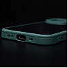 Camera Protection Shockproof Transparent Green Bumper case For iPhone 13