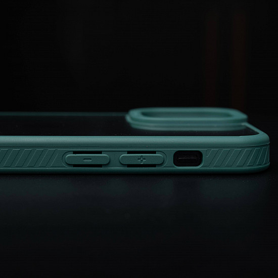 Camera Protection Shockproof Transparent Green Bumper case For iPhone Camera Protection Shockproof Transparent Green Bumper case For iPhone