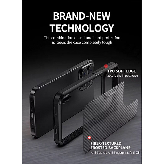 Carbon Fibre Texture Case for iPhone 11 Black