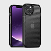 Carbon Fibre Texture Case for iPhone 15 Black - Ultimate Protection in Stylish Black