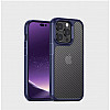 Carbon Fibre Texture Case for iPhone 13 Pro Blue