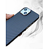 Carbon Fibre Texture Case For iPhone 13 - Black
