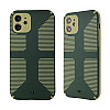 Dual Color Camera Protection Shockproof Stripe Case For iPhone : Green