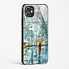 Romantic Couple Walking In Rain Glass Case Phone Cover For iPhone 11