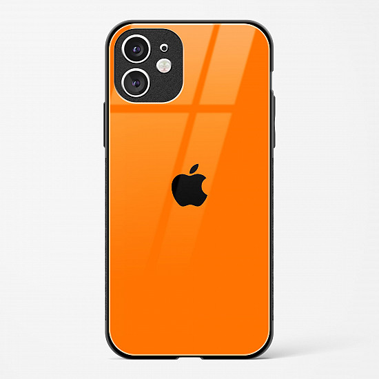Orange Glass Case for iPhone 11