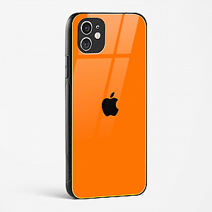 Orange Glass Case for iPhone 11