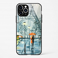 Romantic Couple Walking In Rain Glass Case Phone Cover For iPhone 11 Pro
