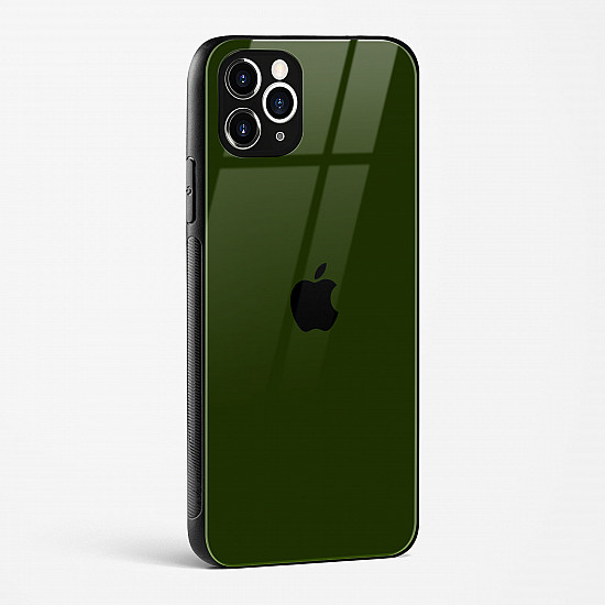Dark Green Glass Case for iPhone 11 Pro