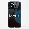 Focus Quote Glass Case for iPhone 11 Pro