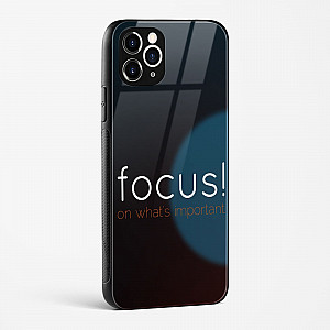 Focus Quote Glass Case for iPhone 11 Pro