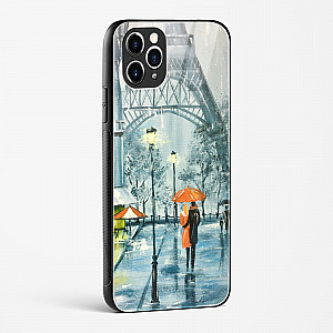 Romantic Couple Walking In Rain Glass Case Phone Cover For iPhone 11 Pro Max