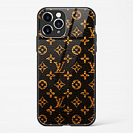 LV Black Gold Glass Case for iPhone 11 Pro Max