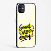 Good Vibes Only Glass Case Phone Cover For iPhone 12