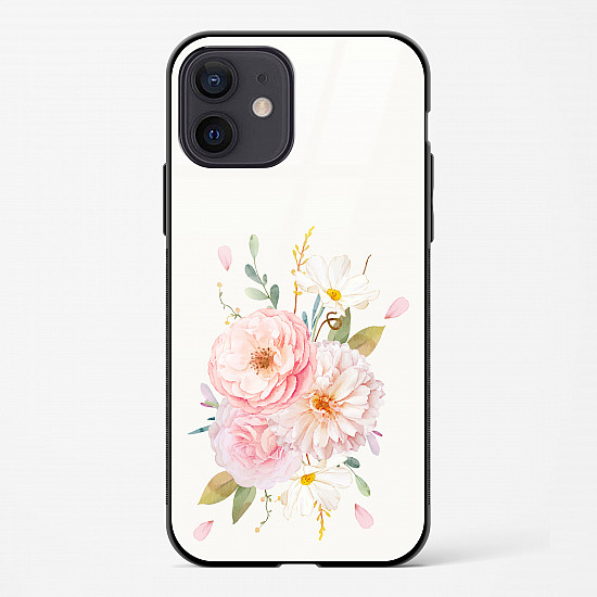 Flower Design Abstract 2 Glass Case Phone Cover For iPhone 12
