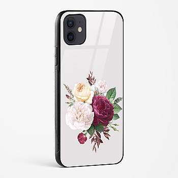 Flower Design Abstract 3 Glass Case Phone Cover For iPhone 12