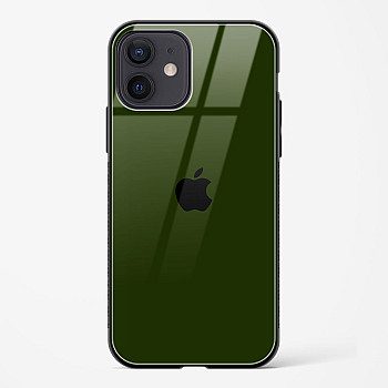 Dark Green Glass Case for iPhone 12