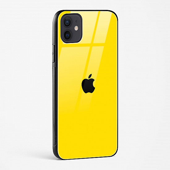 Yellow Glass Case for iPhone 12