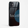 Focus Quote Glass Case for iPhone 12