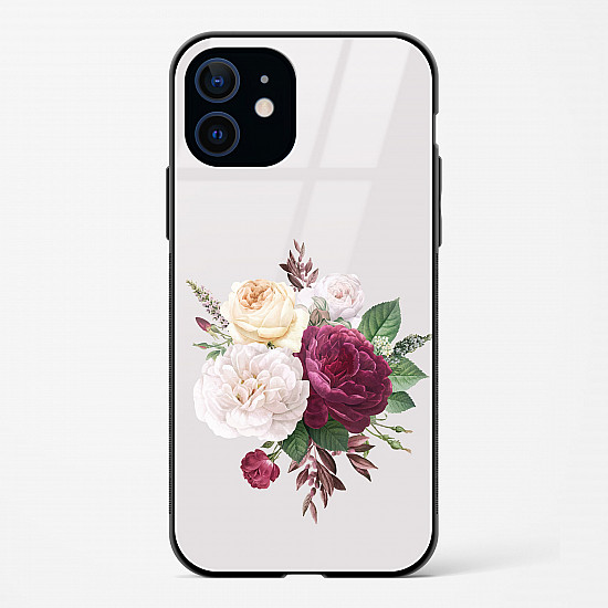 Flower Design Abstract 3 Glass Case Phone Cover For iPhone 12 Mini