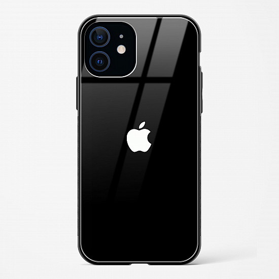Rich Black Glossy Glass Case for iPhone 12 Mini