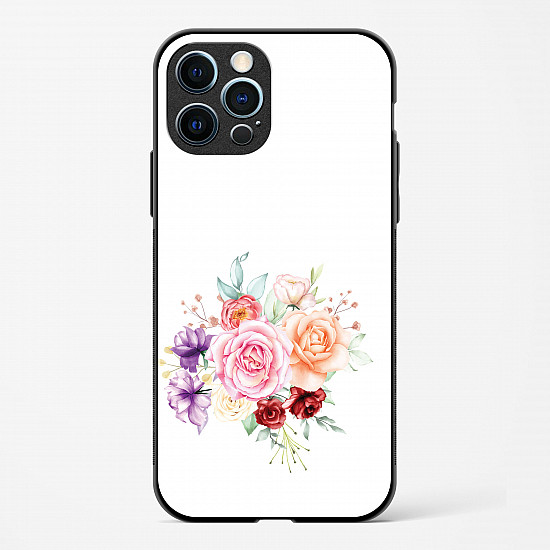 Flower Design Abstract 1 Glass Case Phone Cover For iPhone 12 Pro