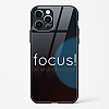 Focus Quote Glass Case for iPhone 12 Pro