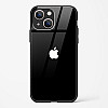 Rich Black Glossy Glass Case for iPhone 13