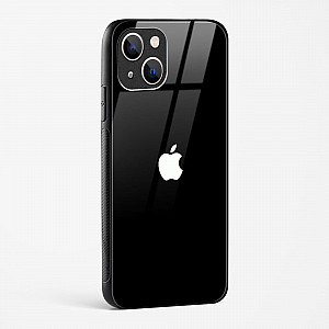 Rich Black Glossy Glass Case for iPhone 13
